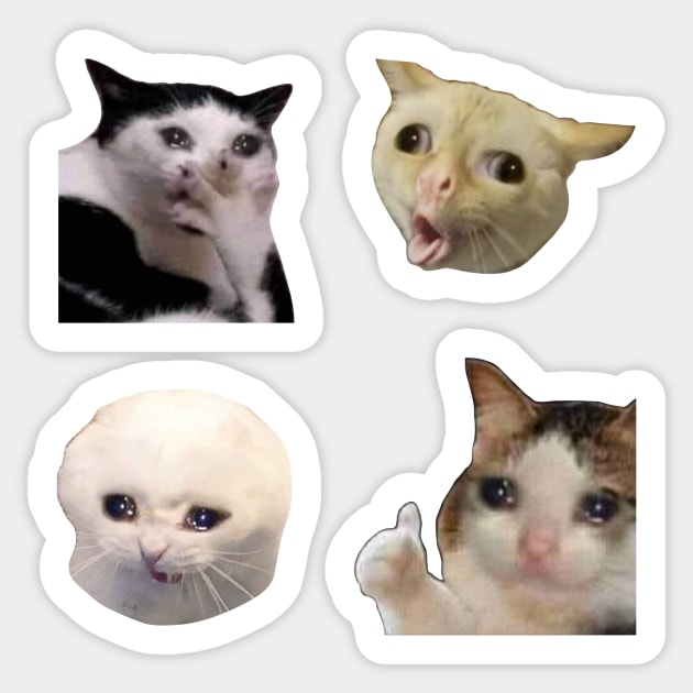 Funny Cat Memes Pack Sticker by ButterflyX